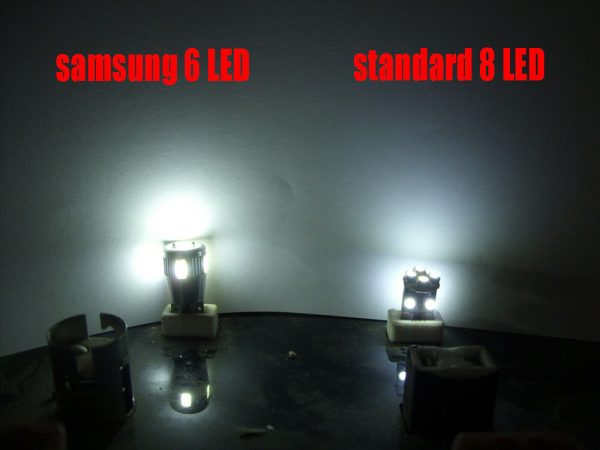 6SMD Samsung LED Canbus Error Free 501 W5W T10 194 Sidelight Bulbs Xenon White