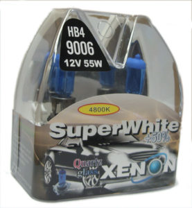 Pair 55W 9006 Hb4 Superwhite 4800K Xenon Headlight Bulbs Headlamp Spare Part