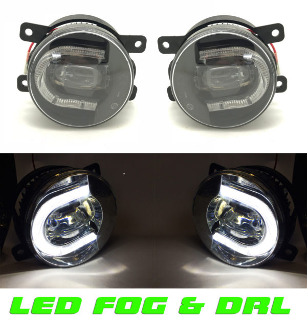 DIRECT FIT OEM LED Front Fog Lamp & DRL PAIR LEFT & RIGHT