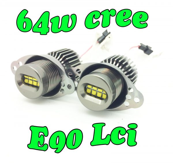 64W CREE Angel eye LED upgrade Bulbs For BMW 3 SERIES E90 E91 2005-08 Halo ring