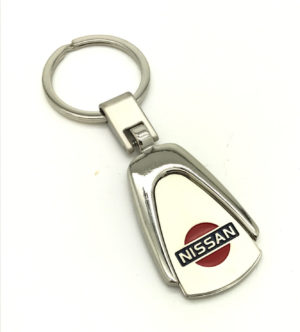 Logo Emblem Key Ring Chain Fob Xmas Gift Keychain Metal Chrome Fits Nissan Leaf