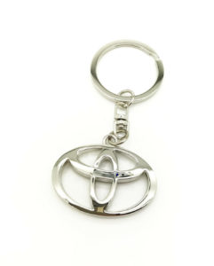 Logo Emblem 3D Key Ring Chain Fob Xmas Keychain Metal Chrome For Toyota Starlet