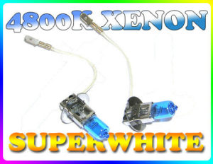 Pair 55W H3 Superwhite 4800K Xenon Headlight Bulbs Headlamp Replacement Part