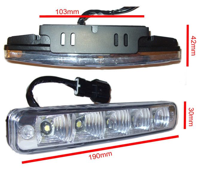 5 LED X-Treme High Power 15cm DRL Lights Lamps Auto Switch E4 For Citroen 2016