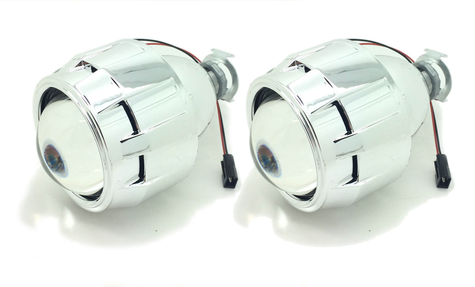 2x 2.5" Mini HID Bi-xenon Projector lens Kit Headlight Bulb Shroud H1 UK Stock