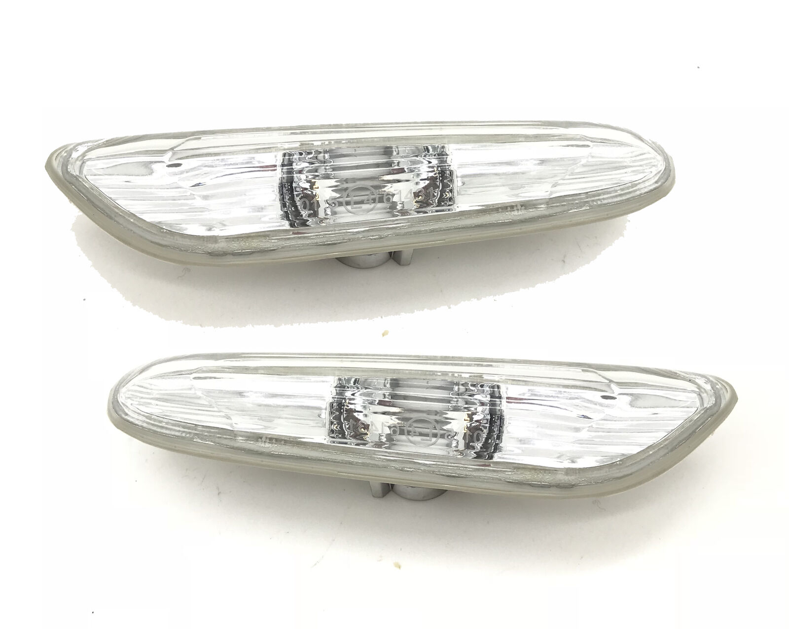 Pair Side Marker Light Repeater Clear Triangular For BMW E90 E91 E92
