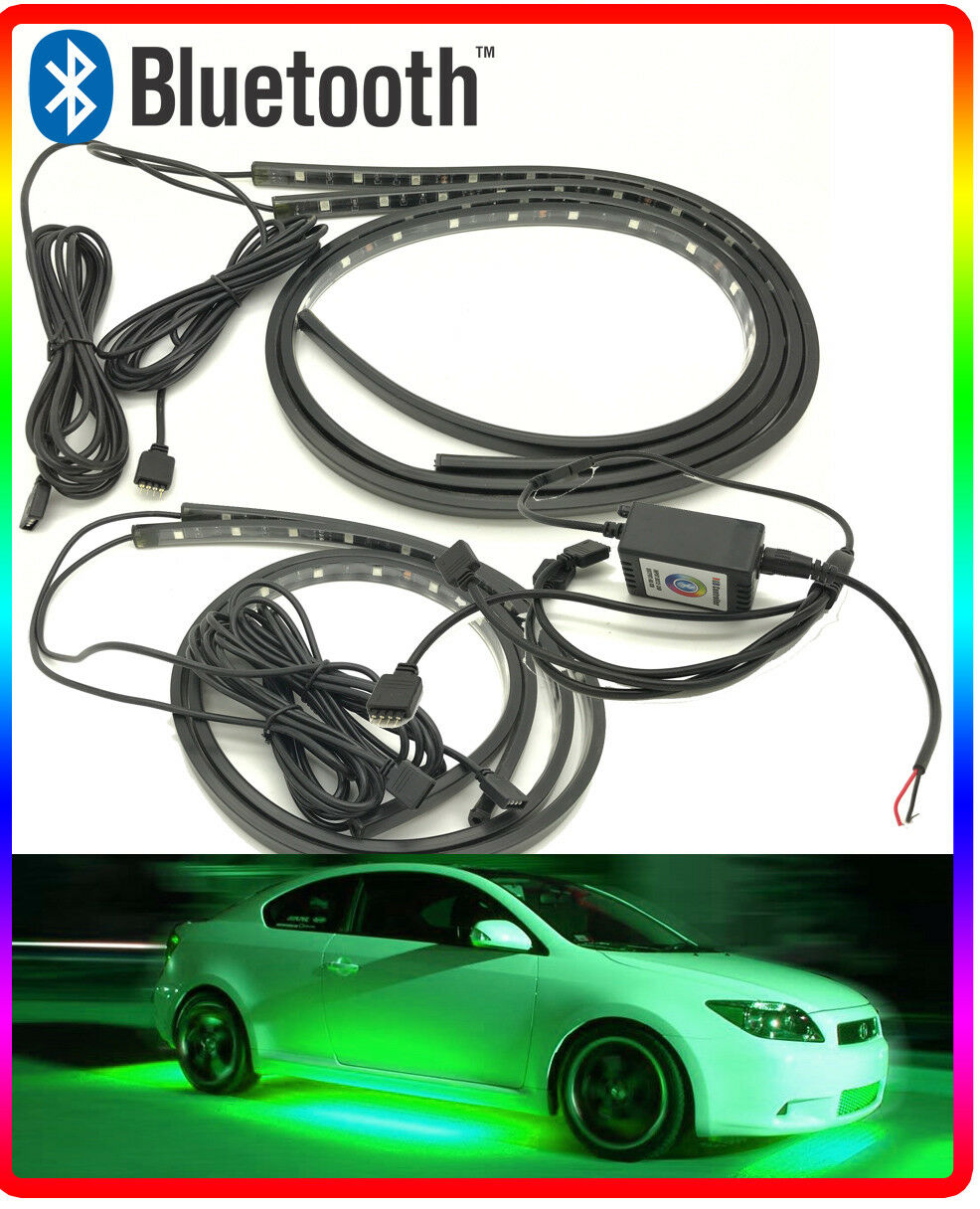 Full Bluetooth Controlled Multicolour Flexible Ground Undercar LED Neon