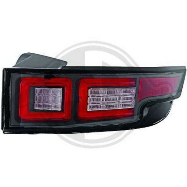 Back Rear Tail Lights Pair Set LED Clear Black For Land Rover Evoque 10-On