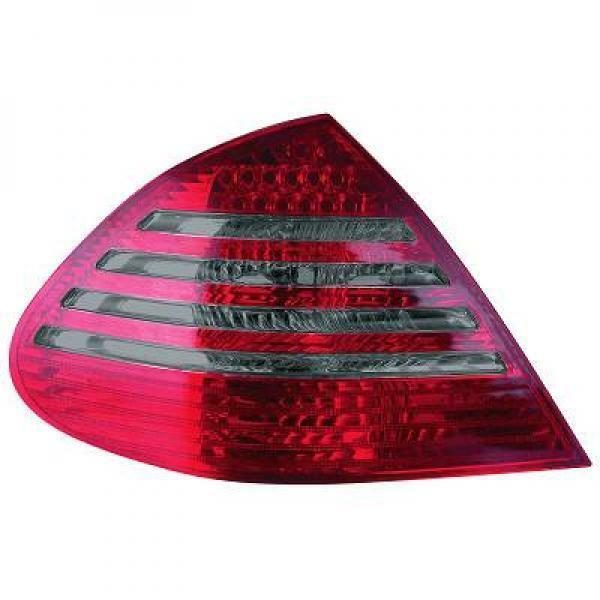 Back Rear Tail Lights Pair Set LED Clear Red Grey For Mercedes W211 02-06