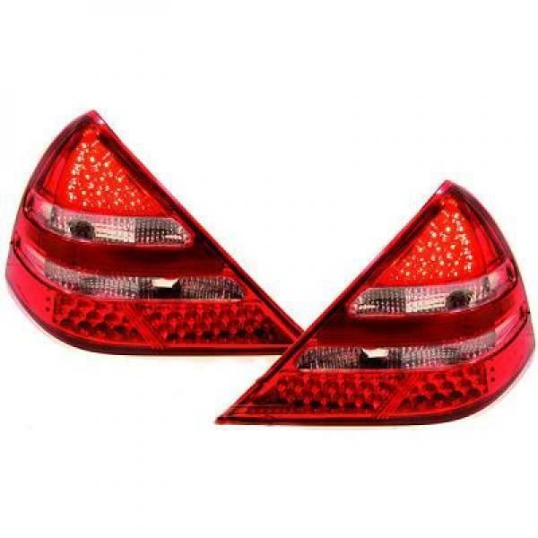Back Rear Tail Lights Pair Set LED Clear Red White For Mercedes R170 96-04