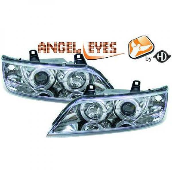  Par de faros proyectores LHD Angel Eyes Clear Chrome H1 BMW Z3 Roadster 95-02 – Car Mod Shop