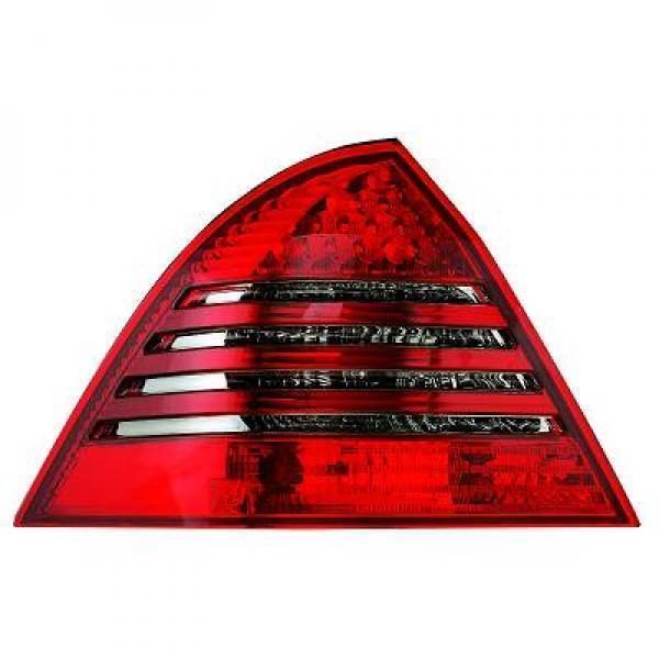 Back Rear Tail Lights Pair Set LED Clear Red Grey For Mercedes W203 00-On