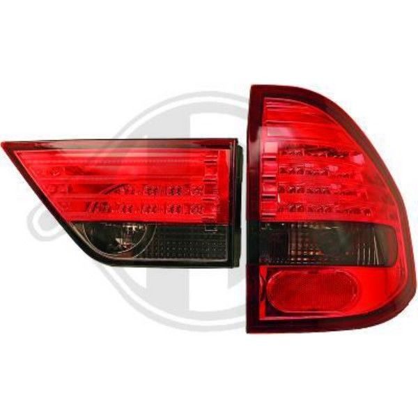 Back Rear Tail Lights Pair Set LED Clear Red Smoke For BMW X3 E83 04-10