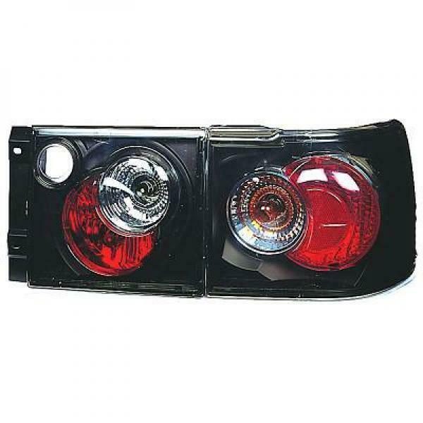 Back Rear Tail Lights Pair Set Clear Black For VW Vento 92-98