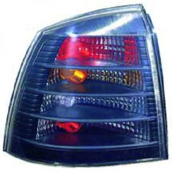 Back Rear Tail Lights Pair Set Clear Black For Vauxhall Astra G 97-04