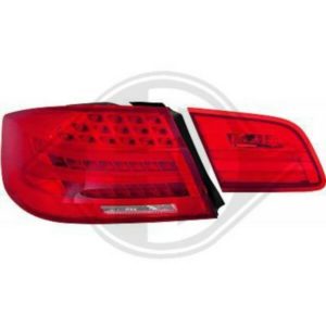 1216896 Right Left Driver Passenger Side OS NS RH LH Rear Back Tail Light Lamp Pair Set LED Clear Red