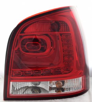 Back Rear Tail Lights Lamps LED Dark Red Clear For VW Polo 9N3 05-09- On