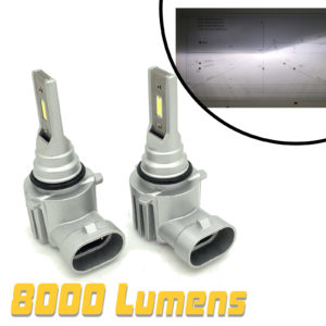 Micro V12 CSP LED Headlight Bulbs Kit 8000 Lumens! 12-24v perfect beam pattern