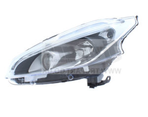 Replacement Projector Headlights black For Peugeot 208 2015-2019