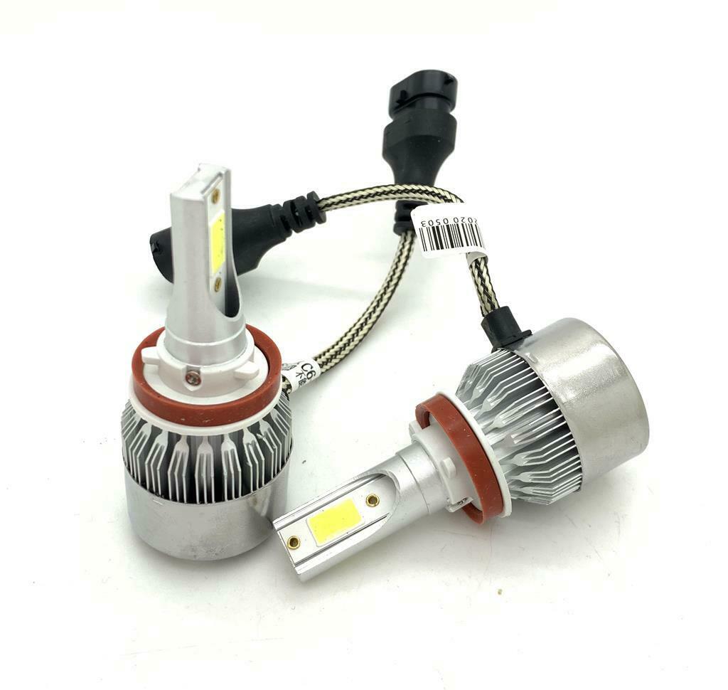 H11 C6 LED Fog head Light Bulbs Kit 7600 Lumens 12V 24V Canbus Car