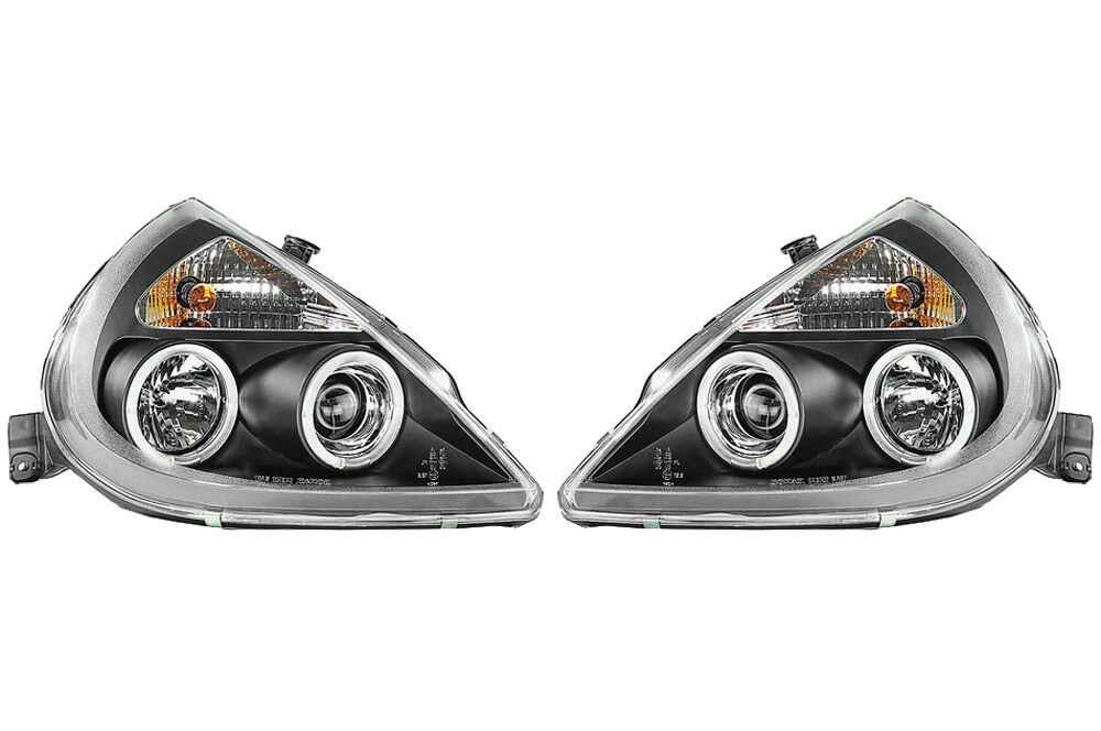FOR FORD KA 97 PROJECTOR LED DRL HEADLIGHTS BLACK/CLEAR RHD Car Mod Shop