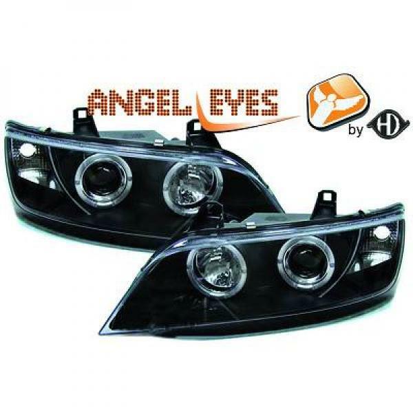  Par de faros proyectores LHD Angel Eyes Clear Black H1 BMW Z3 Roadster 95-02 – Car Mod Shop