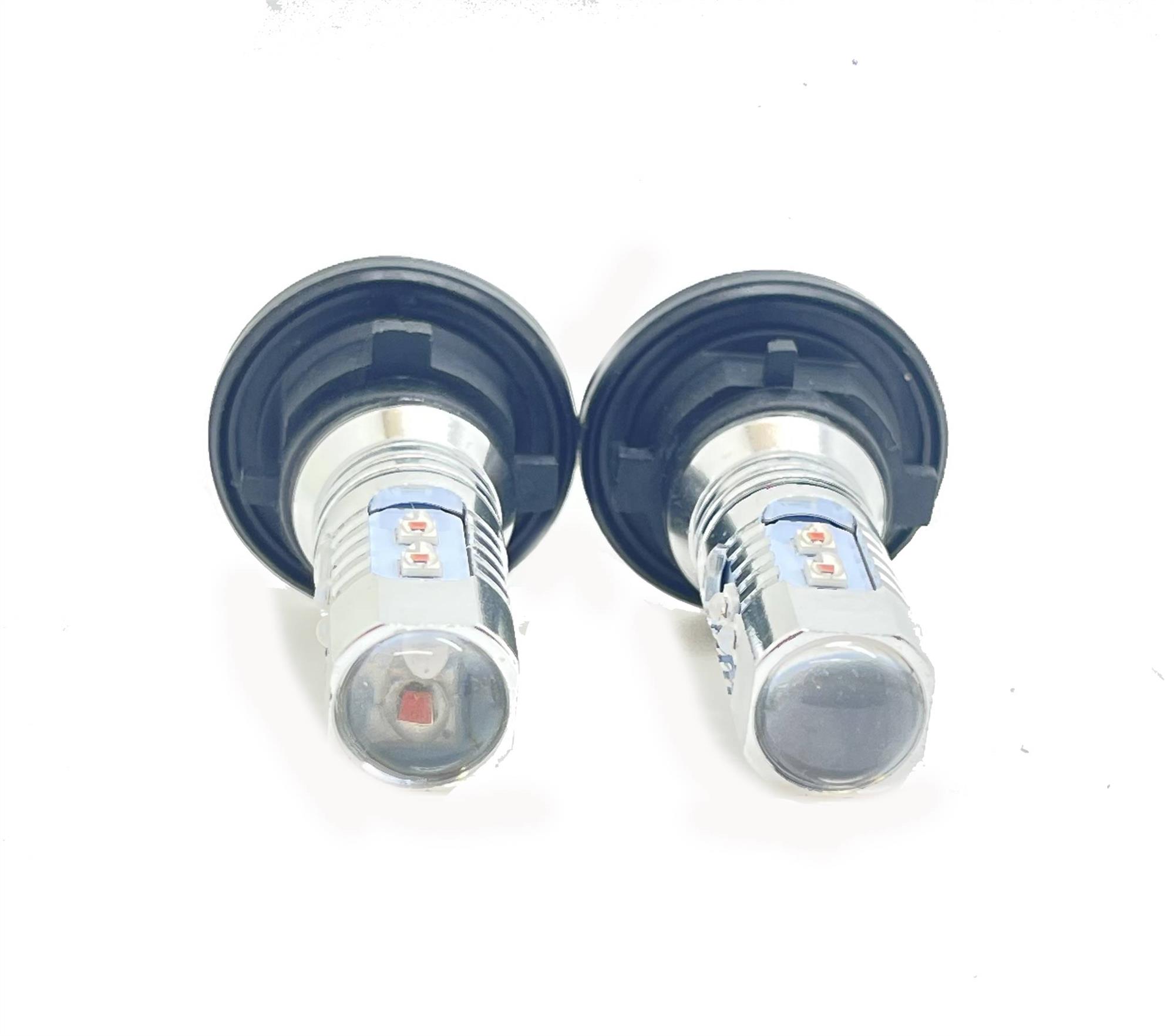 Pair PH24WY canbus led turn signal indicator bulbs amber orange yellow