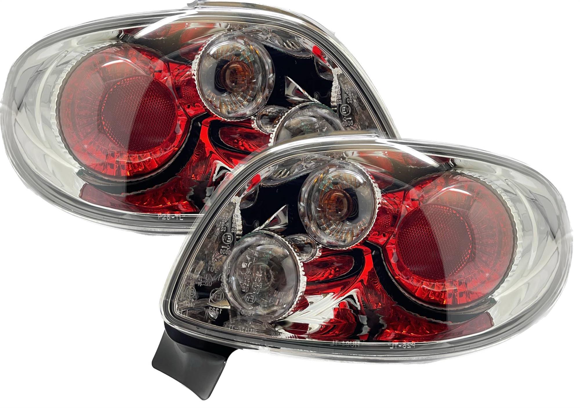 Peugeot 206 3/5Dr 986/03 Chrome For Lexus Back Rear Tail Lights Lamp